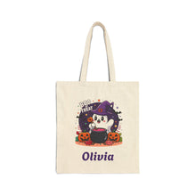 Load image into Gallery viewer, Personalized Halloween Tote Bag for Kids, Ghost Pumpkin Design