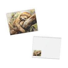 Load image into Gallery viewer, Sloth Calendar 2027, Cute Sloth Wall Calendar, Sloth Lover Gift, Funny Animal Calendar, Wildlife Calendar, Christmas Gift