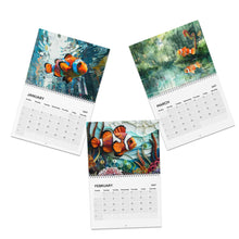 Load image into Gallery viewer, Clownfish Calendar 2027, Cute Clownfish Wall Calendar, Clownfish Lover Gift, Ocean Animal Art