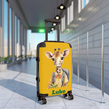 Load image into Gallery viewer, Personalized Kids Suitcase: Giraffe Design, Children's Luggage