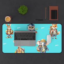 Load image into Gallery viewer, Personalized Animal Desk Mat, Neoprene Mouse Pad, Office Decor
