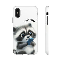 Load image into Gallery viewer, Cute Raccoon Tough Cases, Phone Cover For Kids, Protective Phone Case, Animal Lover Gift, Child Friendly Phone Accessories. iPhone Case