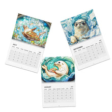 Load image into Gallery viewer, Seal Calendar 2027, Cute Seal Wall Calendar, Seal Lover Gift, Ocean Wildlife Art