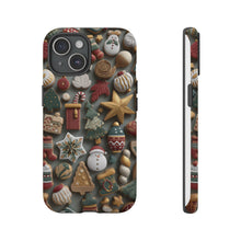 Load image into Gallery viewer, Christmas 3D Elements Tough Cases, iPhone Samsung Google Pixel Gift Cover, Protective Holiday Phone Accessories, Xmas Decorative Phone Case