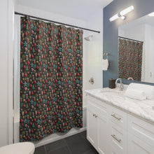 Load image into Gallery viewer, Christmas Shower Curtain - Festive Holiday Bathroom Decor