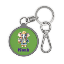 Load image into Gallery viewer, Personalized Kids Keychain: Custom Backpack Tag, Initial Lunch Bag Tag