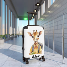 Load image into Gallery viewer, Giraffe Design Suitcase, Animal Lover Gift
