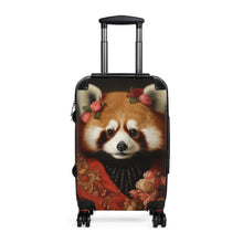 Load image into Gallery viewer, Red Panda Suitcase – Floral Animal Design, Travel Luggage