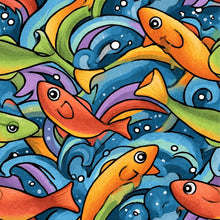 Load image into Gallery viewer, Colorful Fish Design Necktie
