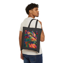 Load image into Gallery viewer, Colorful Cat Art Tote Bag | Heavy Cotton Canvas