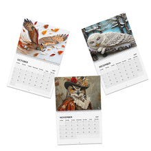 Load image into Gallery viewer, Owl Calendar 2027, Cute Owl Wall Calendar, Funny Owl Calendar, Owl Lover Gift, Bird Lover Gift, Wildlife Calendar, Christmas Gift