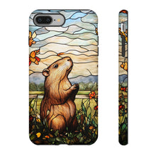 Load image into Gallery viewer, Stained Glass Capybara Phone Case: Protective Animal Cover