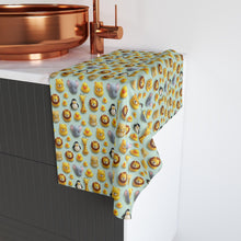 Load image into Gallery viewer, Cute Lion Penguin Duck 3D Pattern Hand Towel | Animal Print, Bathroom Towel