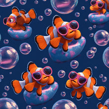 Load image into Gallery viewer, Cartoon Clownfish 3-Piece Bathroom Rug Set