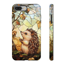 Load image into Gallery viewer, Stained Glass Hedgehog Phone Case, Animal Lover Gift