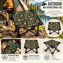 Load image into Gallery viewer, Camping Stool woodland animals, Fathers Day Gift, Beach Accesories, Fishing Gear, Outdoor Furniture, Gift For Dad or Grandpa, For Cat Lovers