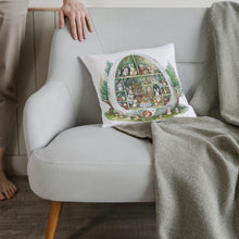Load image into Gallery viewer, Easter Bunny Pillow, Cute Bunny Throw Pillow, Easter Home Decor, Spring Pillow Cover, Easter Gift for Her, Bunny Lover Gift"