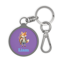 Load image into Gallery viewer, Personalized Kids Keychain: Custom Backpack Tag, Back to School Gift