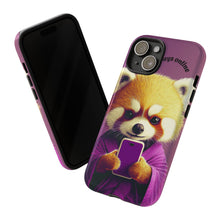 Load image into Gallery viewer, Red Panda Phone Case, Personalized Kids Tough Phone Cover