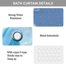 Load image into Gallery viewer, Ocean Theme Bathroom Set 4-Piece ,Clownfish & Rubber Duck Shower Curtain and Mats , Cute Kids Bath Decor