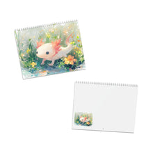 Load image into Gallery viewer, Axolotl Calendar 2027, Cute Axolotl Wall Calendar, Axolotl Lover Gift, Kawaii Animal Calendar, Cute Amphibian Gift, Christmas Gift