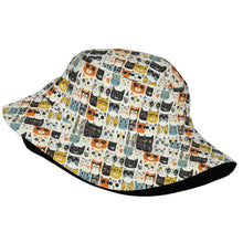 Load image into Gallery viewer, Cat Face Bucket Hat