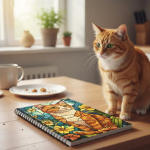Load image into Gallery viewer, Ginger Cat Spiral Notebook,Kawaii Stationery Gift