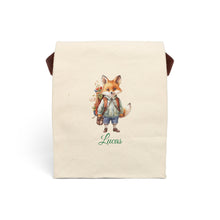 Load image into Gallery viewer, Personalized Animal Cotton Canvas Lunch Bag, Kids Back to School Gift