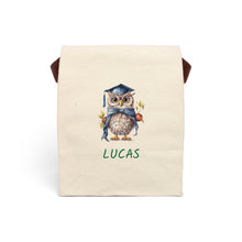 Load image into Gallery viewer, Personalized Animal Cotton Canvas Lunch Bag, Kids Back to School Gift