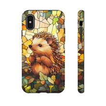 Load image into Gallery viewer, Tough Cases, Cute Hedgehog Stained Glass Digital Protector Cover, Colorful Phone Case, Animal Lover Gift, Unique Tech Accessory, Protective