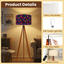 Load image into Gallery viewer, Tripod Floor Lamp, Colorful Fish Pattern Design, Christmas Gift For Fisherman