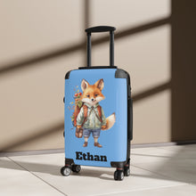 Load image into Gallery viewer, Personalized Kids Suitcase, Fox Design, Children's Luggage