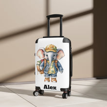 Load image into Gallery viewer, Personalized Kids Suitcase, Cute Elephant Luggage
