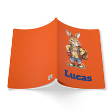 Load image into Gallery viewer, Personalized Rabbit Journal: Custom Name Softcover Back to School Gift