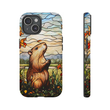 Load image into Gallery viewer, Stained Glass Capybara Phone Case: Protective Animal Cover