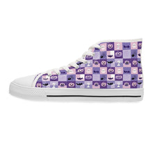 Load image into Gallery viewer, Spooky Vibes Purple Halloween High Top Sneakers