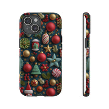 Load image into Gallery viewer, 3D Christmas Elements Phone Case, Holiday Protective Cover