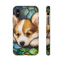 Load image into Gallery viewer, Corgi Dog Art Phone Case, Pet Lover Gift, Protective Cover