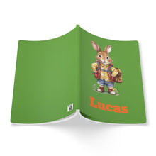 Load image into Gallery viewer, Personalized Rabbit Journal: Custom Name Softcover Back to School Gift
