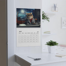 Load image into Gallery viewer, Cat Calendar 2027, Funny Cat Wall Calendar, Cute Cat Art, Cat Lover Gift
