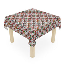Load image into Gallery viewer, Christmas Tablecloth, Festive 3D Penguin, Fox, Raccoon Design