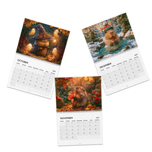 Load image into Gallery viewer, Capybara Calendar 2027, Funny Capybara Wall Calendar, Cute Capybara Gift, Capybara Lover Gift, Funny Animal Calendar