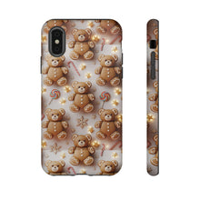 Load image into Gallery viewer, 3D Gingerbread Teddy Bear Phone Case, Christmas Protective Cover