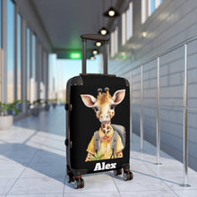 Load image into Gallery viewer, Giraffe Design Small Suitcase: Animal Print Carry-On