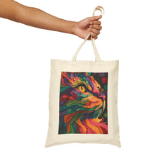 Load image into Gallery viewer, Colorful Cat Art Tote Bag | Heavy Cotton Canvas