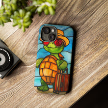 Load image into Gallery viewer, Vacation Turtle Stained Glass Design Tough Phone Case