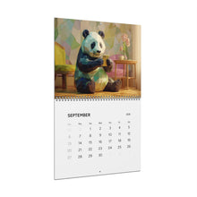 Load image into Gallery viewer, Panda Calendar 2027, Cute Panda Wall Calendar, Panda Lover Gift, Funny Panda Calendar, Panda Bear Gift, Cute Animal Calendar