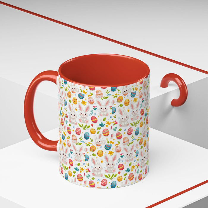 Whimsical Easter Coffee Mug - Cute Bunny and Egg Design, Perfect for Spring Celebrations, Gift for Easter, Seasonal Home Decor, Coffee