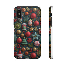 Load image into Gallery viewer, 3D Christmas Elements Phone Case, Holiday Protective Cover