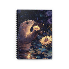 Load image into Gallery viewer, Seal Spiral Notebook – Floral Art Journal